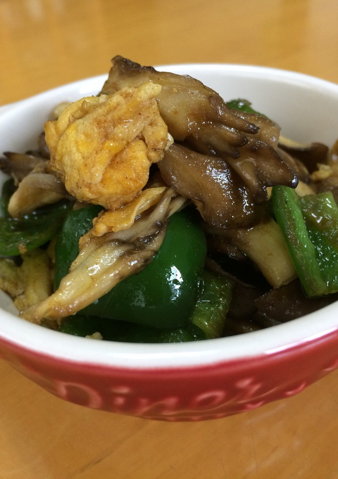 舞茸とピーマンのカレー炒め♬-レシピのメイン写真