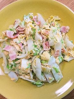 白菜とベーコンの玉子炒め-レシピのメイン写真