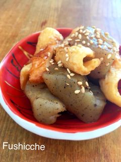節約副菜♡蒟蒻とちくわの甘辛煮-レシピのメイン写真