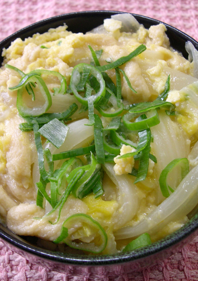 南関あげと白菜の卵とじ丼-レシピのメイン写真
