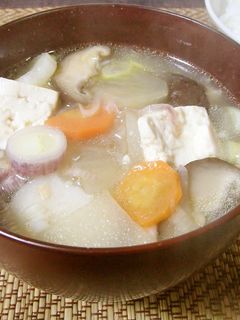 ほんのり甘い ヤーコンのけんちん汁-レシピのメイン写真