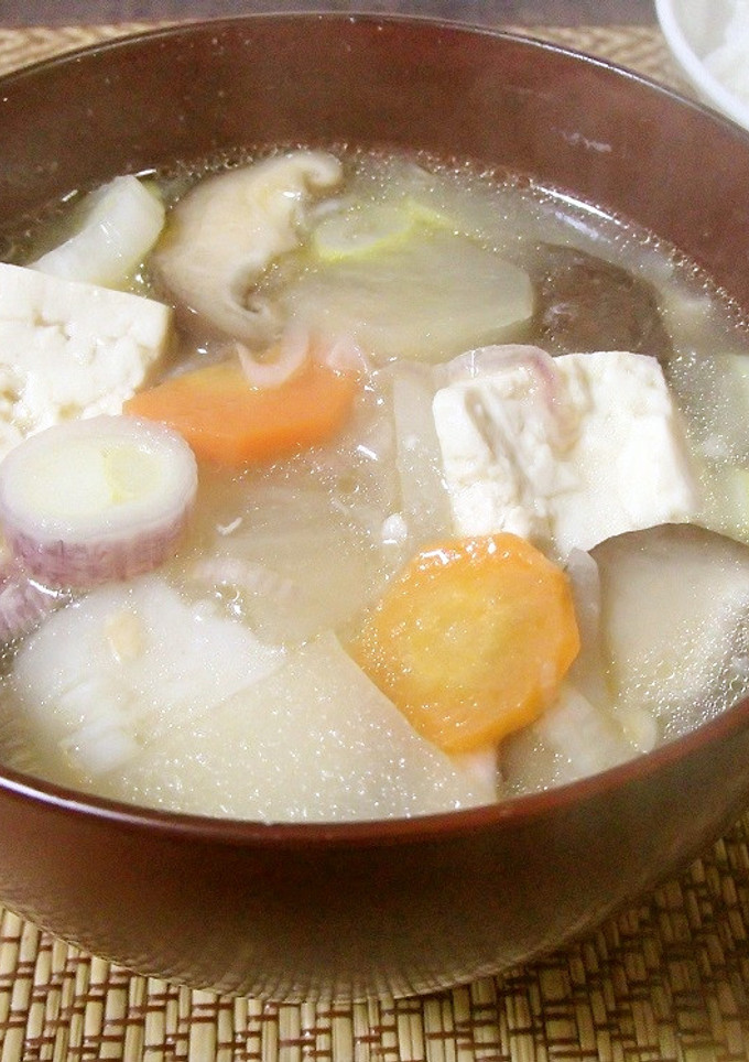 ほんのり甘い ヤーコンのけんちん汁-レシピのメイン写真