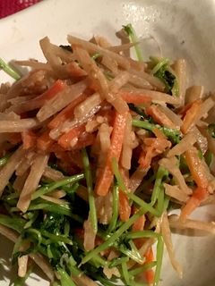 ゴボウサラダ(豆苗入り)-レシピのメイン写真