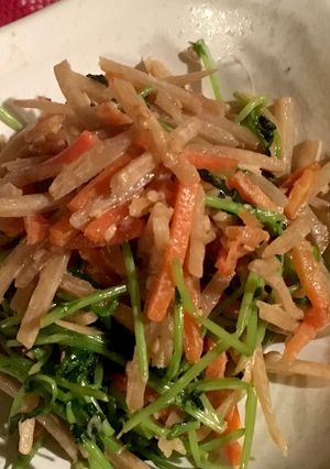 ゴボウサラダ(豆苗入り)-レシピのメイン写真