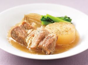 大根と玉ねぎ、豚カタロースの中華風煮込み-レシピのメイン写真