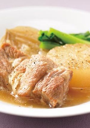 大根と玉ねぎ、豚カタロースの中華風煮込み-レシピのメイン写真