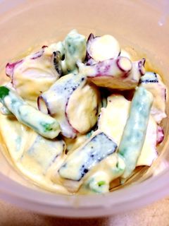 タコとインゲンの味噌マヨ和え-レシピのメイン写真