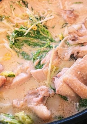 簡単♪豆乳鶏鍋-レシピのメイン写真
