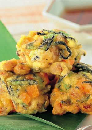 ひじき納豆のおとし揚げ-レシピのメイン写真