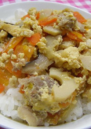 学校給食　あぶたま丼-レシピのメイン写真