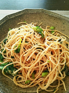 アマランサスでタラコ風和風パスタ-レシピのメイン写真