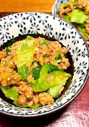 簡単!満足!麻婆レタス丼-レシピのメイン写真