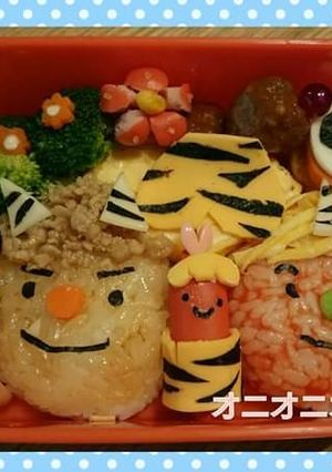 節分☆鬼さんのキャラ弁❤-レシピのメイン写真