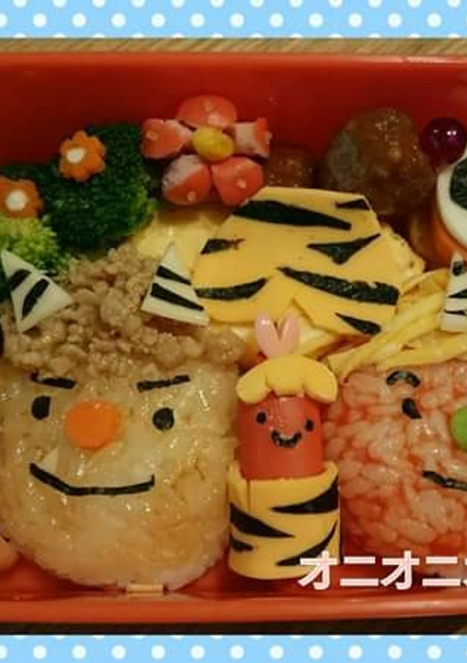節分☆鬼さんのキャラ弁❤-レシピのメイン写真