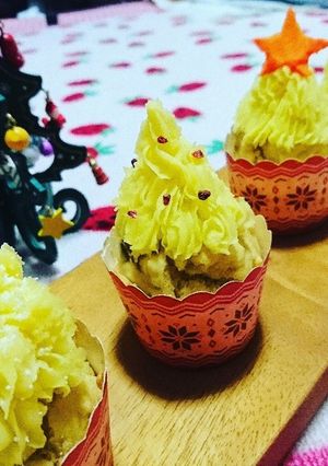 【犬おやつ】さつまいもクリームのケーキ-レシピのメイン写真