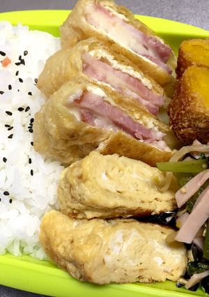 旦那弁当⑭彩り悪くてごめん弁当w-レシピのメイン写真