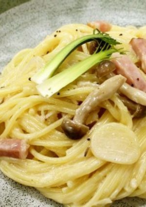 ワサビダイコンのクリームパスタ-レシピのメイン写真