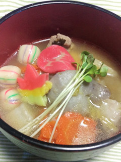 鶏だしのお雑煮-レシピのメイン写真
