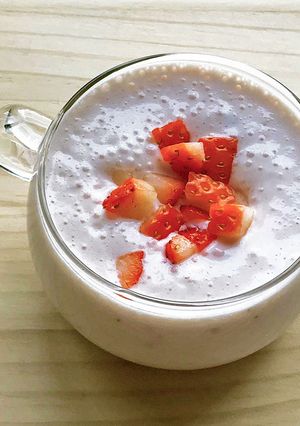 「食べるスムージー」苺のホットヨーグルト-レシピのメイン写真