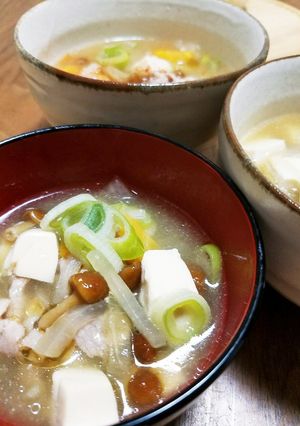 なめこ豚汁-レシピのメイン写真