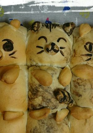 ちぎりパン猫 にゃんこ-レシピのメイン写真