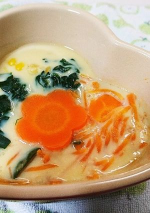 野菜嫌いのお子様に☆野菜たっぷり茶碗蒸し-レシピのメイン写真