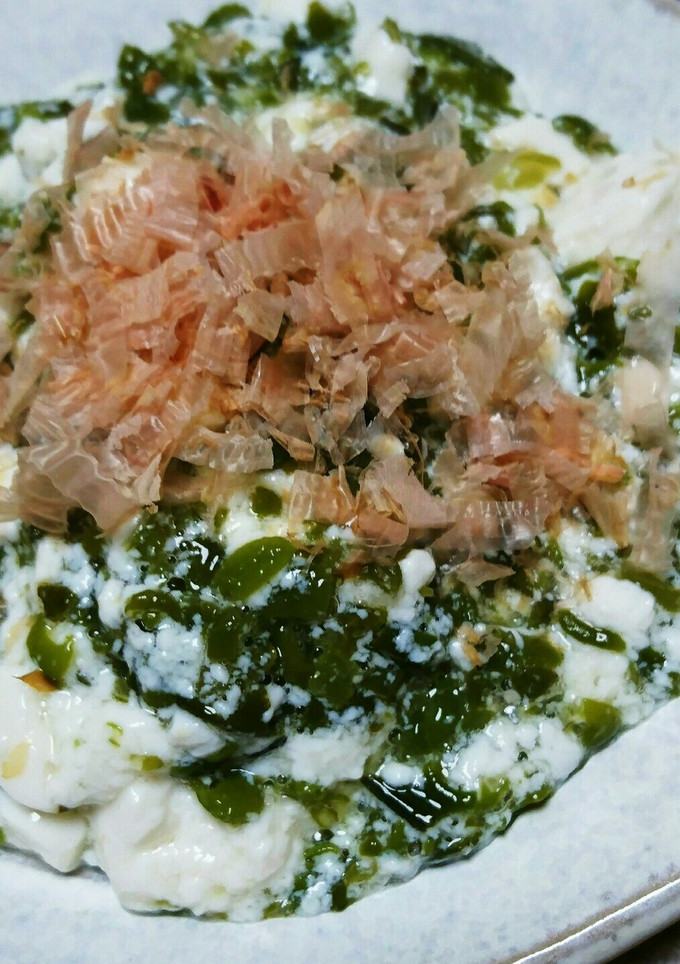 簡単❢ めかぶと豆腐の和え物～♡-レシピのメイン写真