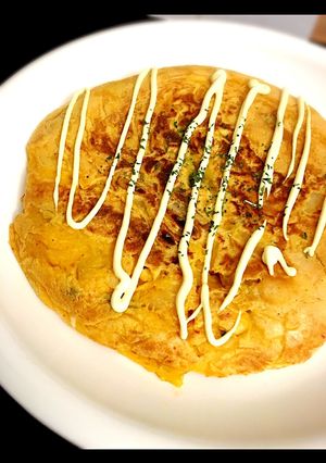キムチチーズの洋風お好み焼き-レシピのメイン写真