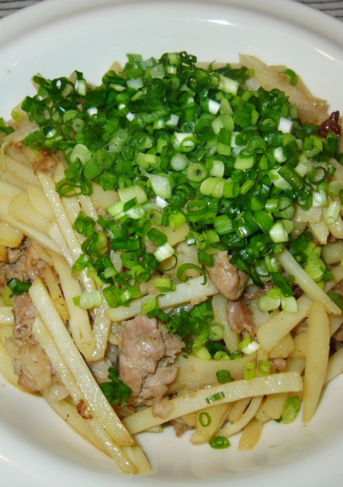 じゃがいもと豚肉の炒め物-レシピのメイン写真