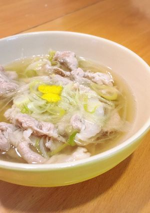豚肉とネギのしゃぶしゃぶ-レシピのメイン写真