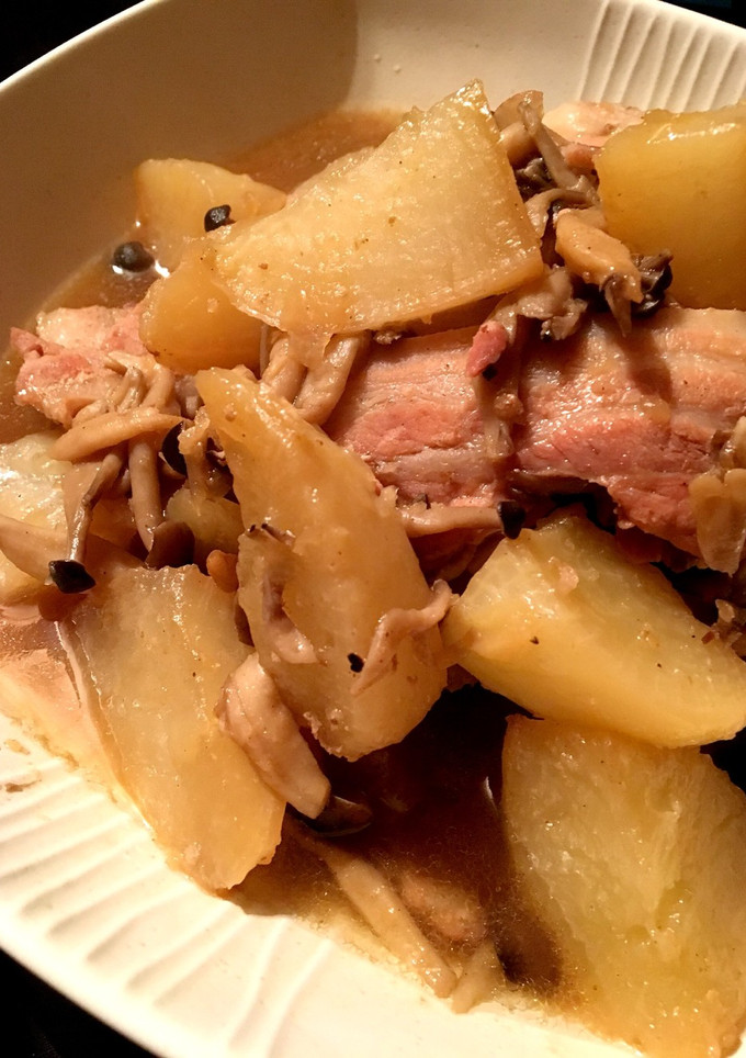 大根と豚肉の生姜煮込み-レシピのメイン写真