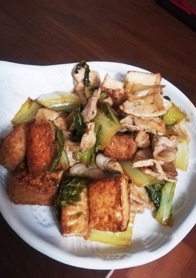 豚肉と厚揚げ豆腐と白菜の炒め物-レシピのメイン写真