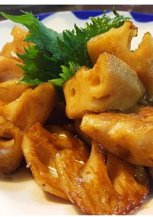 蓮根のバルサミコ酢炒め-レシピのメイン写真
