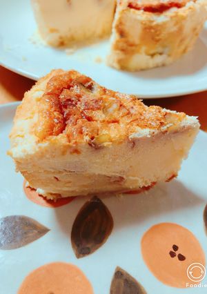 本みりんキャラメルチーズケーキ胡桃のせ-レシピのメイン写真