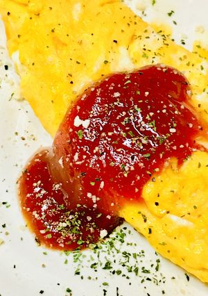 トマトケチャップ☆プレーンオムレツ-レシピのメイン写真