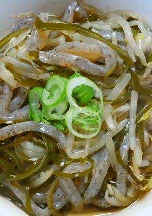 ダイエット✿蒟蒻と切り昆布ともやしの煮物-レシピのメイン写真