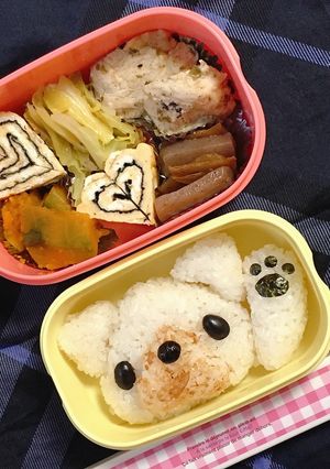 新学期初め！戌年だからワンコ弁当-レシピのメイン写真