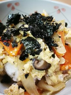 木の葉丼=我が家の具沢山親子丼(覚え書き-レシピのメイン写真