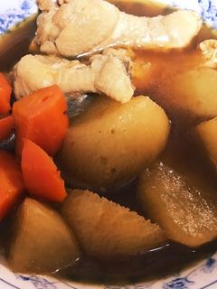 手羽元と人参大根の煮物-レシピのメイン写真