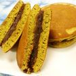 阿波晩茶パウダーのふわふわどら焼き