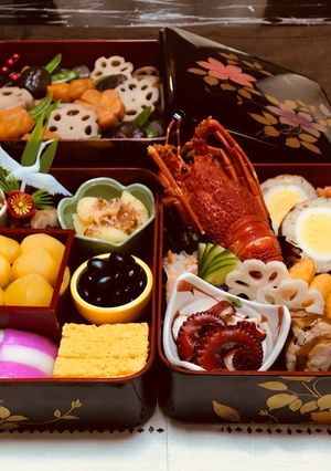 お節 盛り付け 2018-レシピのメイン写真