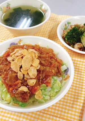タコライス(天理市給食)-レシピのメイン写真