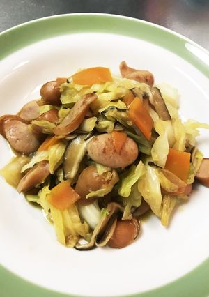 キャベツとウインナーの炒め煮-レシピのメイン写真