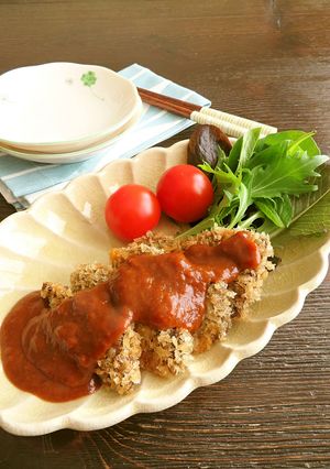 牛肉ひとくちカツ☆デミグラスソース添え-レシピのメイン写真