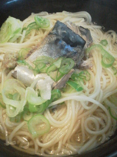 温かい鯖缶そうめん-レシピのメイン写真