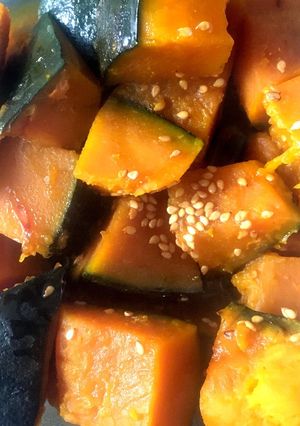 レンジで簡単！付け合わせに！大学かぼちゃ-レシピのメイン写真
