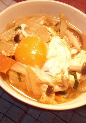 ●白菜＆豆腐のキムチ風味噌煮込み●-レシピのメイン写真