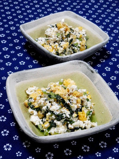 ヘルシー✿野沢菜の白和え✿-レシピのメイン写真