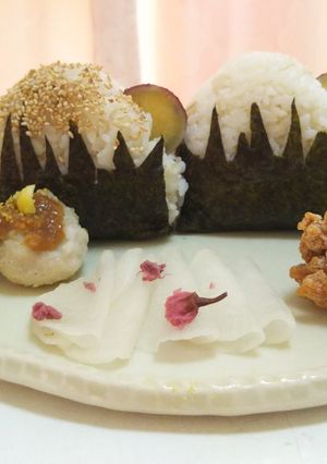 富士山おにぎり 初日出おにぎり-レシピのメイン写真
