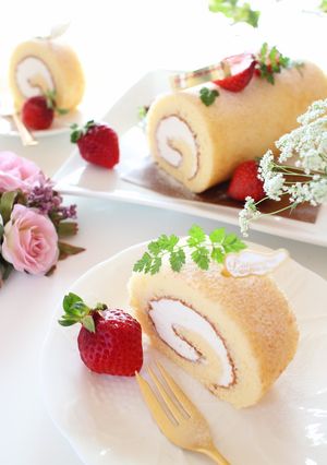 ふかふか♪卵ロールケーキ-レシピのメイン写真